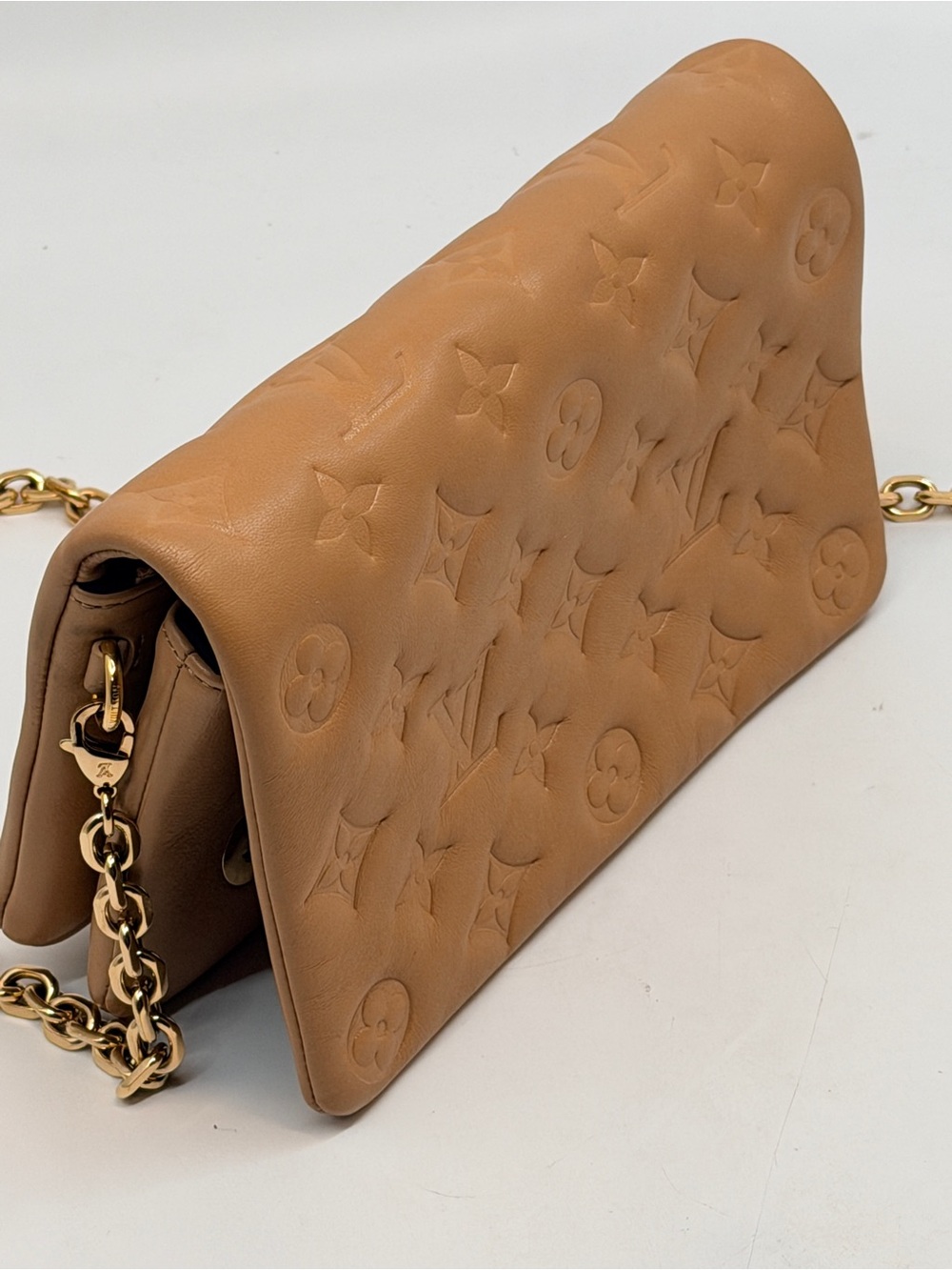 AUTHENTIC Louis Vuitton Carmel Lambskin Coussin Pochette